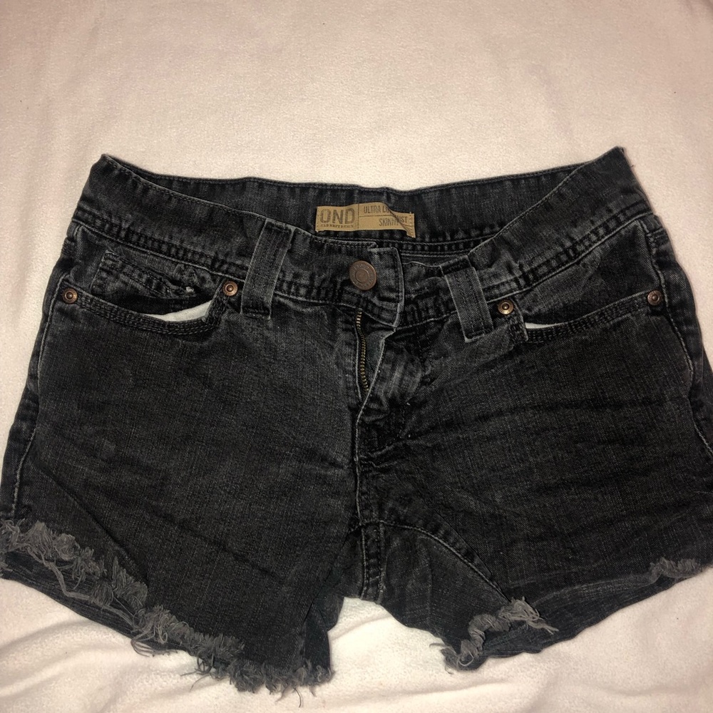 black shorts